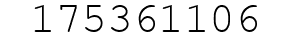 Number 175361106.