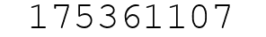 Number 175361107.