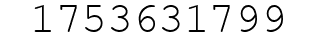 Number 1753631799.
