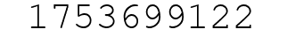 Number 1753699122.