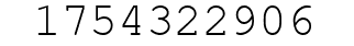 Number 1754322906.