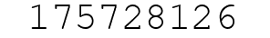 Number 175728126.