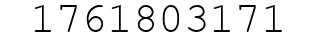 Number 1761803171.