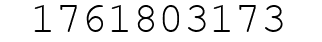 Number 1761803173.