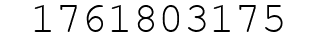 Number 1761803175.