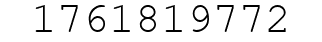 Number 1761819772.