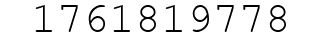 Number 1761819778.