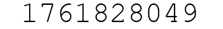Number 1761828049.