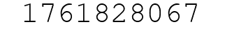 Number 1761828067.