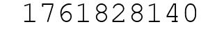 Number 1761828140.