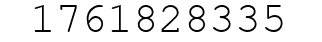 Number 1761828335.