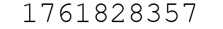Number 1761828357.