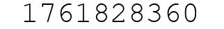 Number 1761828360.