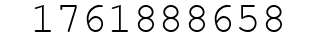 Number 1761888658.