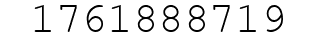 Number 1761888719.