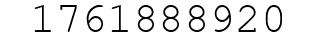 Number 1761888920.