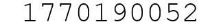 Number 1770190052.