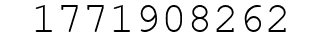 Number 1771908262.
