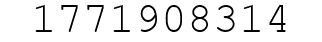Number 1771908314.
