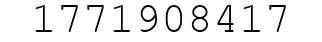 Number 1771908417.
