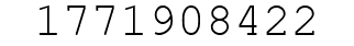 Number 1771908422.