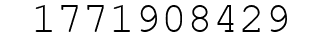 Number 1771908429.
