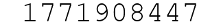 Number 1771908447.