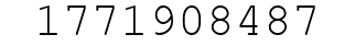 Number 1771908487.