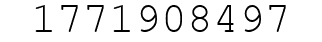 Number 1771908497.