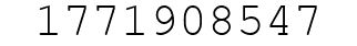 Number 1771908547.