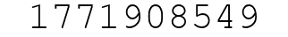 Number 1771908549.