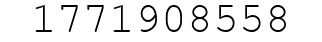 Number 1771908558.
