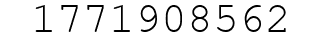 Number 1771908562.