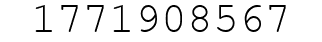 Number 1771908567.
