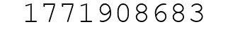 Number 1771908683.