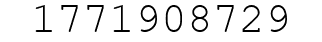 Number 1771908729.