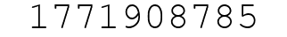 Number 1771908785.