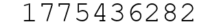 Number 1775436282.