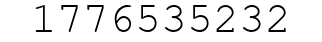 Number 1776535232.