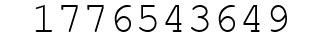 Number 1776543649.