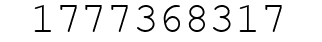 Number 1777368317.