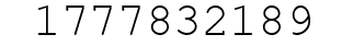 Number 1777832189.