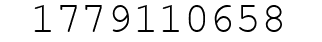 Number 1779110658.