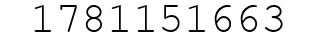 Number 1781151663.