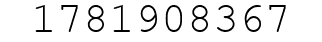 Number 1781908367.
