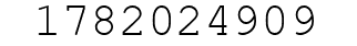 Number 1782024909.