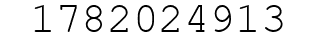 Number 1782024913.