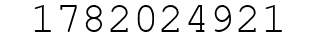 Number 1782024921.
