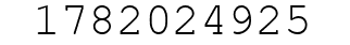 Number 1782024925.
