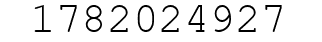 Number 1782024927.